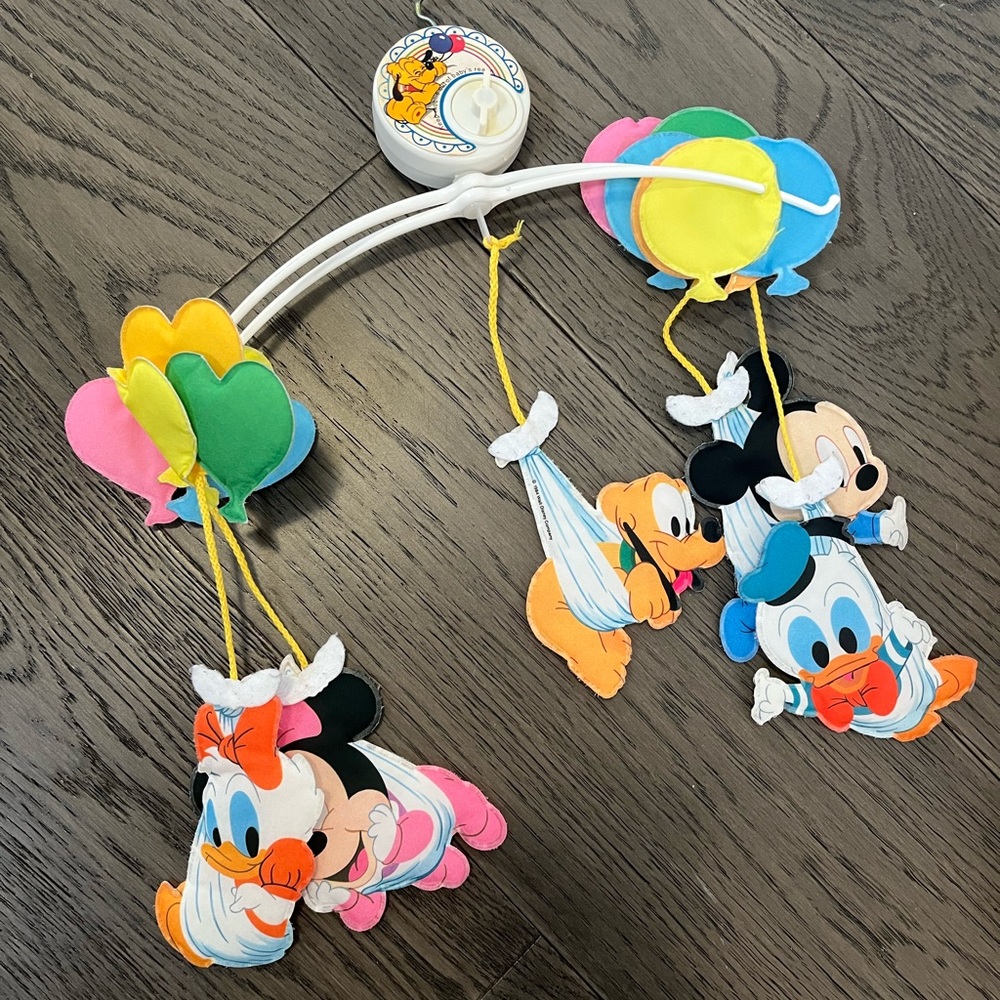 Vintage Disney Character Balloon Mobile